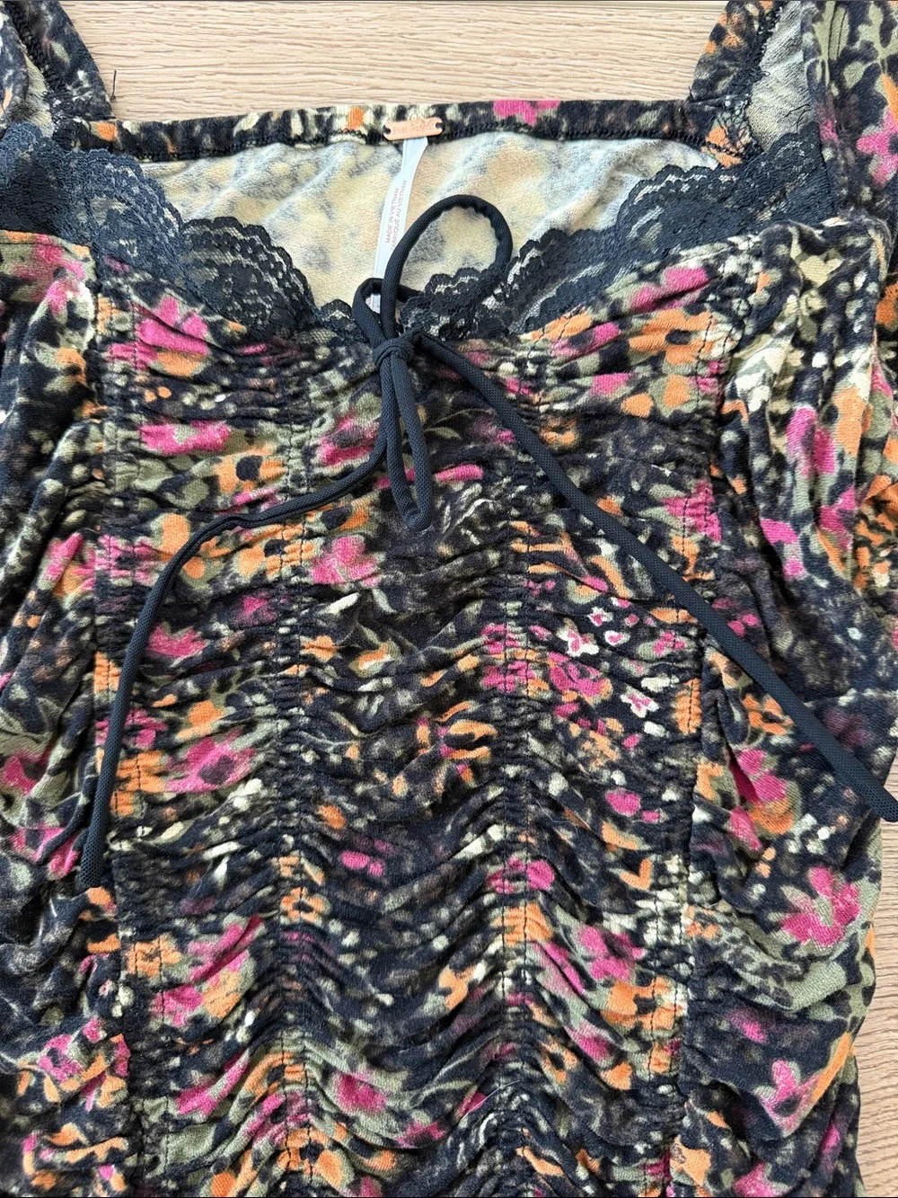 Free People ruched top size medium